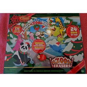 Advent Calendar‎ Erasers Create A Zoo With Fold Out Pieces